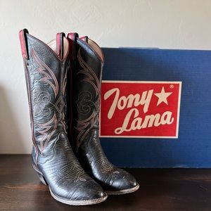 Vintage Tony Lama Boots — USA Made — Genuine Leather